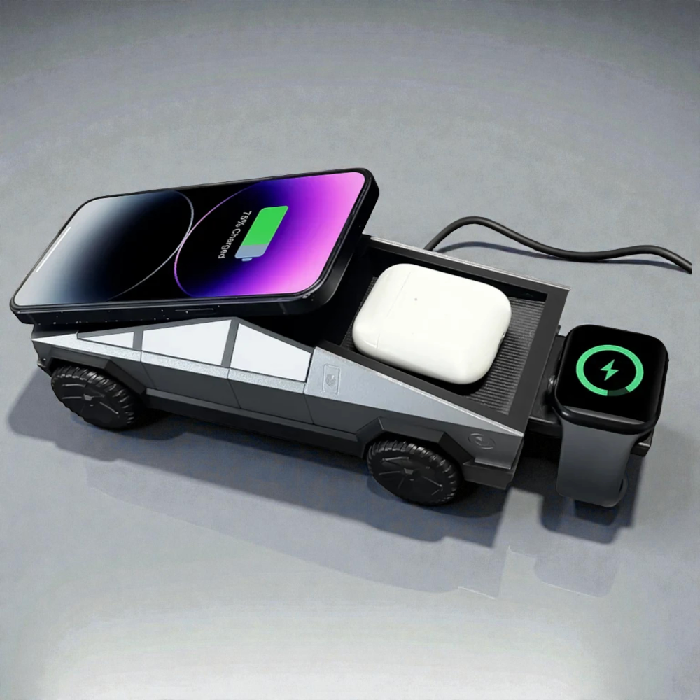 Cybertruck Magnetic Wireless Charger 3-in-1 Fast charging